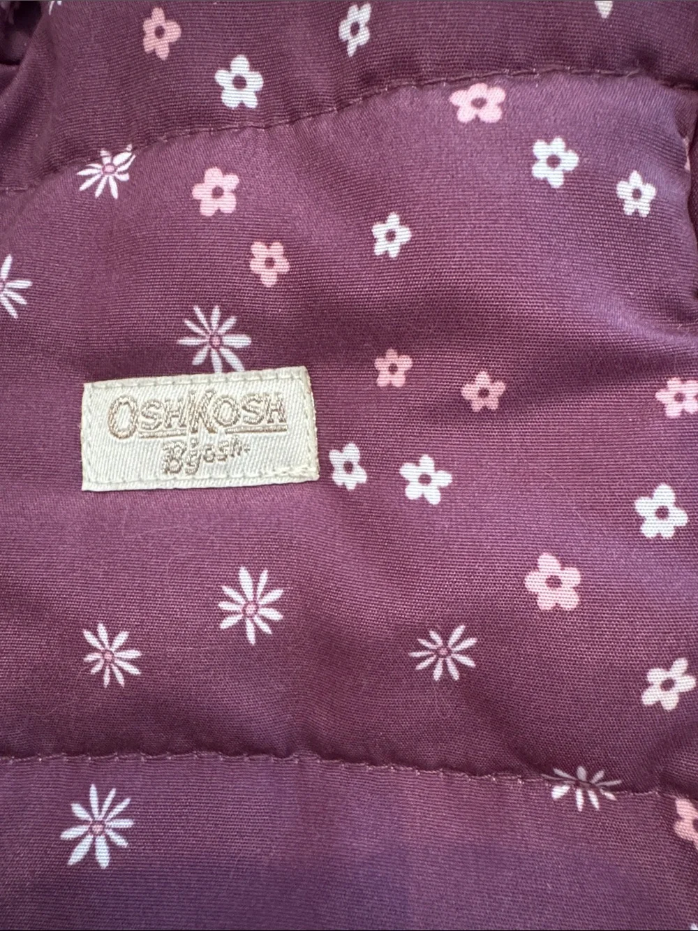 OshKosh B'gosh Plum Floral snowsuit